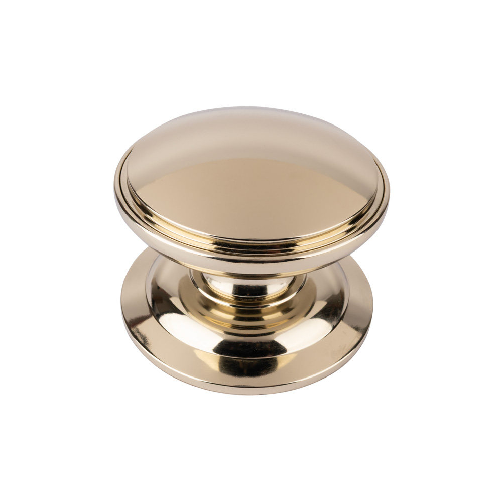 Timber Series Decorative Round Centre Door Knob (100mm) - Hardex Gold